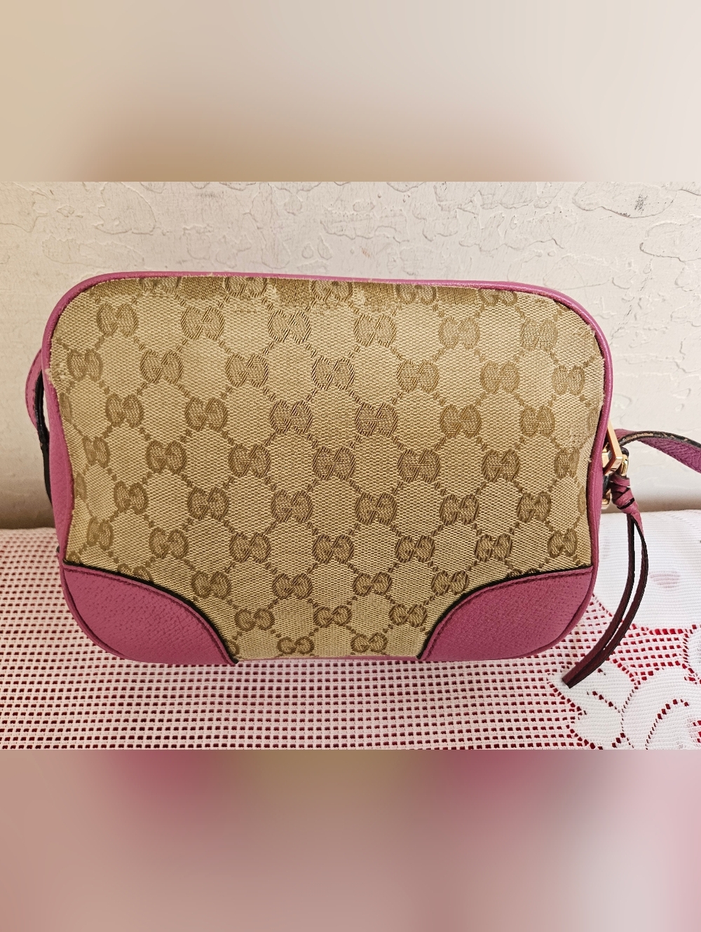GUCCI Canvas Bree Camera Shoulder Bag AUTHENTIC - Picture 6 of 16